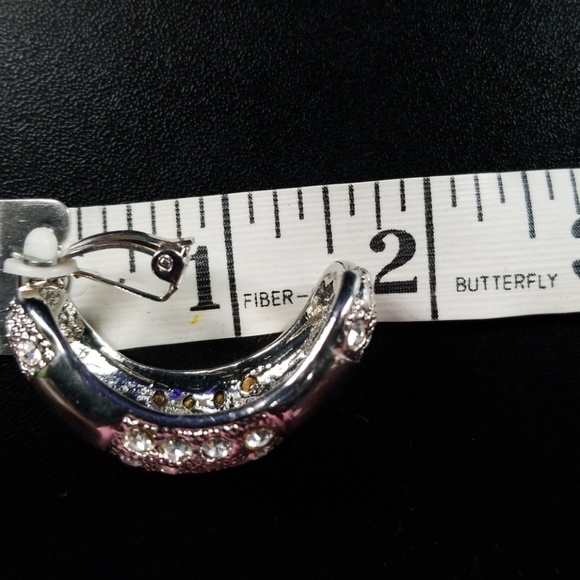 Fashion | Silver Clip Fashion Earrings - Picture 4 of 4